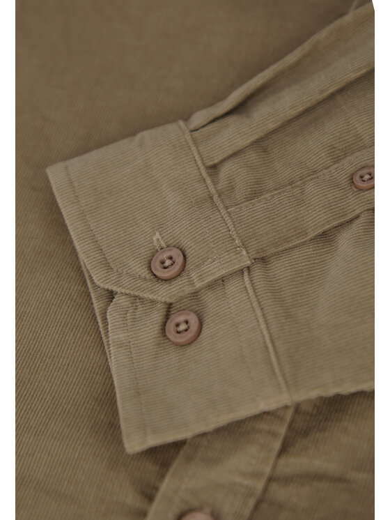 Volcano Volcano Koszula K-MIXO Khaki Regular Fit