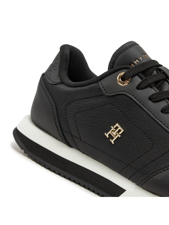 Tommy Hilfiger Tommy Hilfiger Sneakersy Elevated Essent Runner Monogram FW0FW08285 Czarny