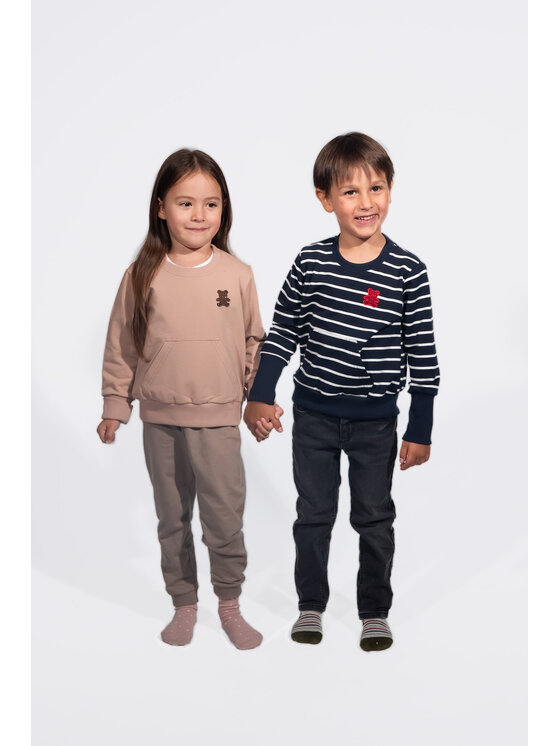 MANDRAGORA MANDRAGORA Felpa pasiak Blu scuro Regular Fit