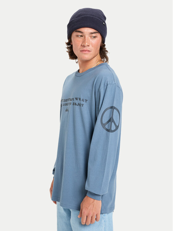 Quiksilver Quiksilver Majica dugih rukava Ev Cold Ways EQYZT08190 Plava Regular Fit