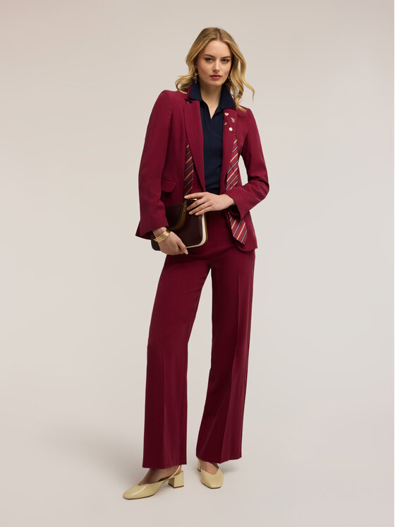 Motivi Motivi Giacca da abito Q105Q001139N036 Bordeaux Regular Fit