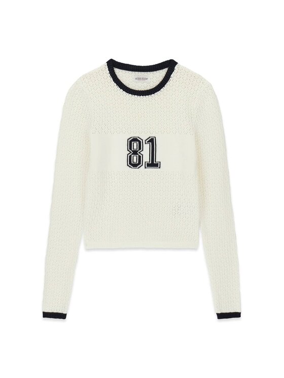 Guess Jeans Guess Jeans Sweter 180587 Beżowy Classic Fit