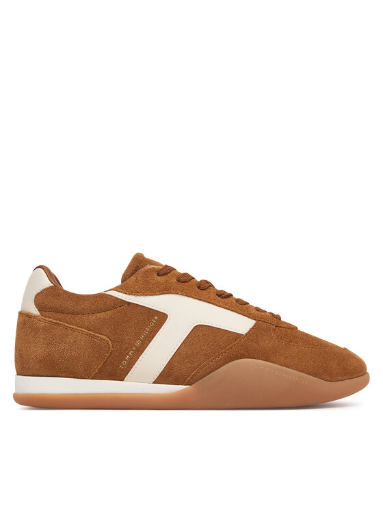 Tommy Hilfiger Tommy Hilfiger Superge Th Vintage Low Runner Suede FW0FW09621 Rjava