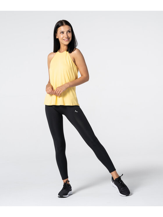 Carpatree Carpatree T-Shirt TankTopString Żółty Relaxed Fit