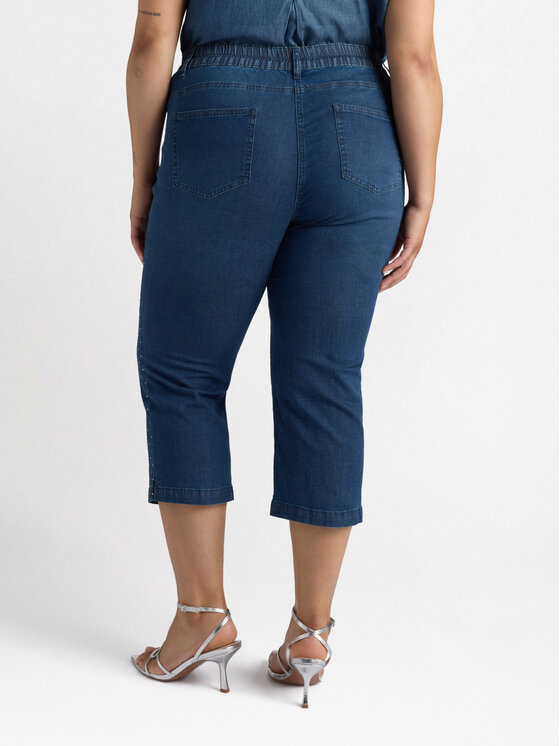 Fiorella Rubino Fiorella Rubino Jeansy P591T004866N024 Niebieski Cropp Fit