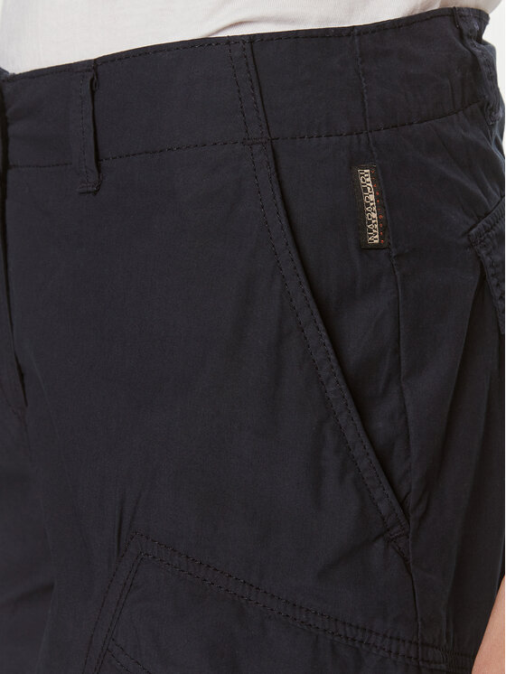 Napapijri Napapijri Šortky z materiálu Narin NP0A4H8H Tmavomodrá Loose Fit
