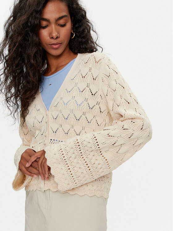Vero Moda Vero Moda Kardigāns Lua 10310863 Écru Regular Fit