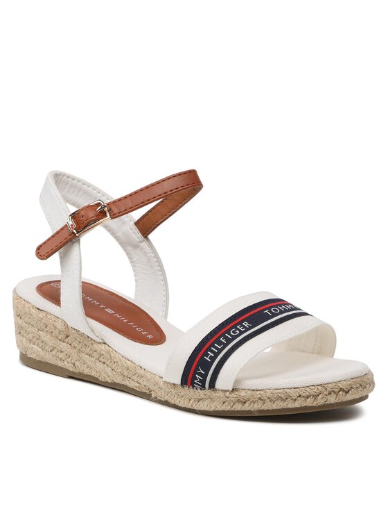 Tommy Hilfiger Tommy Hilfiger Εσπαντρίγιες Rope Wedge T3A7-32777-0048X100 M Λευκό