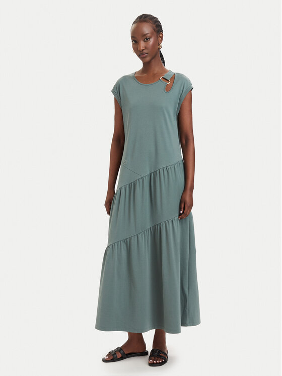 Liu Jo Sport Liu Jo Sport Повсякденна сукня TA6237 J3855 Темно-зелений Relaxed Fit