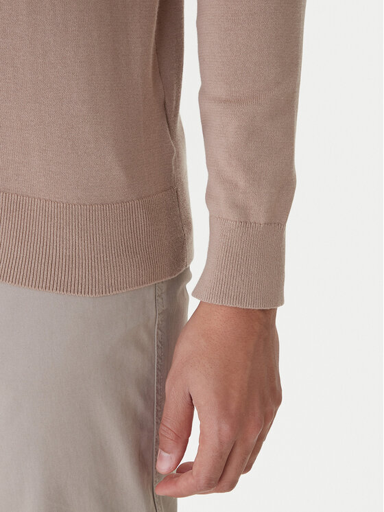 Tommy Hilfiger Tommy Hilfiger Sweter Essential MW0MW14745 Beżowy Regular Fit
