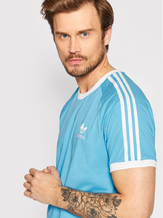 T-shirt adicolor Classics Trace HB9527 Blu Slim