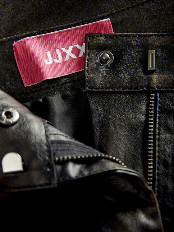 JJXX JJXX Rock aus Kunstleder Selma 12271904 Schwarz Slim Fit