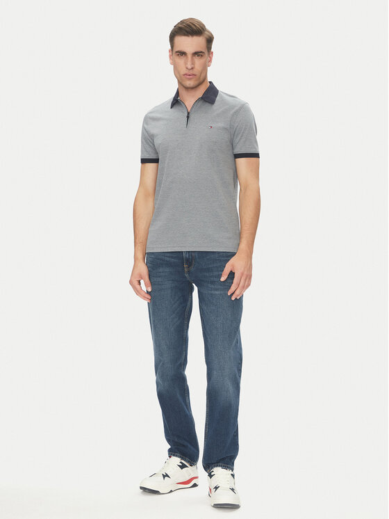 Tommy Hilfiger Tommy Hilfiger Polo MW0MW38492 Niebieski Regular Fit