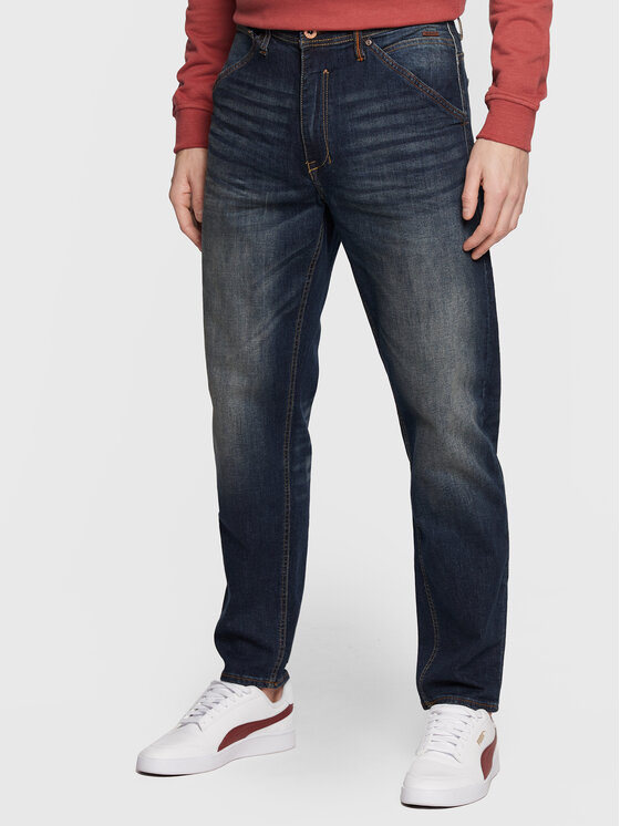Blend Jeans hlače Thunder 20714982 Mornarsko modra Relaxed Fit