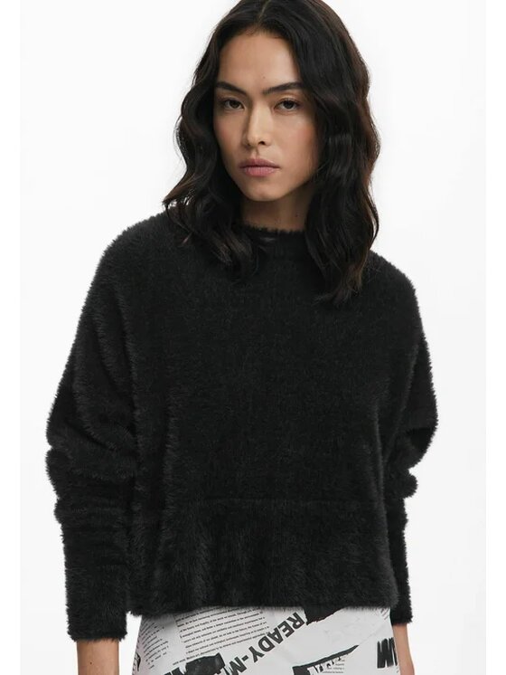 Desigual Desigual Φόρεμα VEST_ORIANA Μαύρο Regular Fit