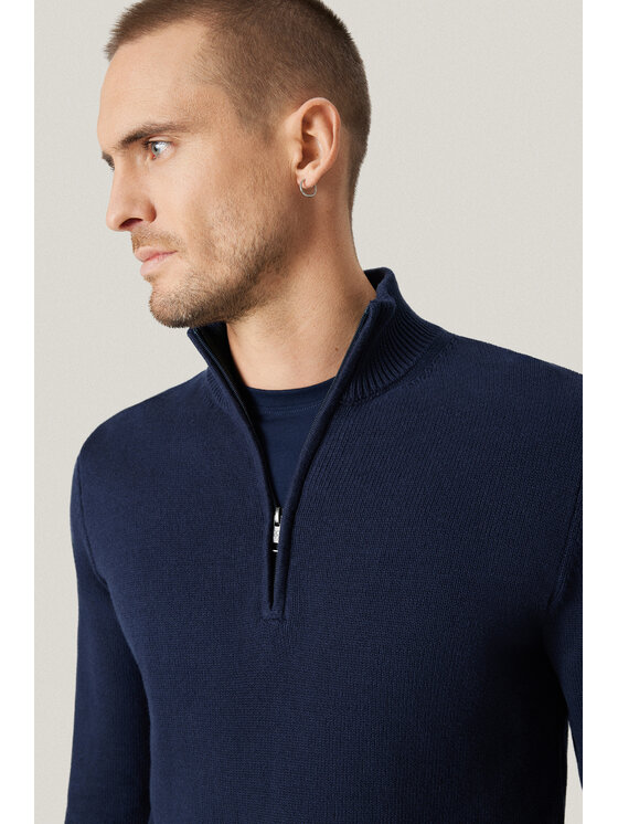 Próchnik Próchnik Sweter PM13 SW073225000016 Granatowy Regular Fit