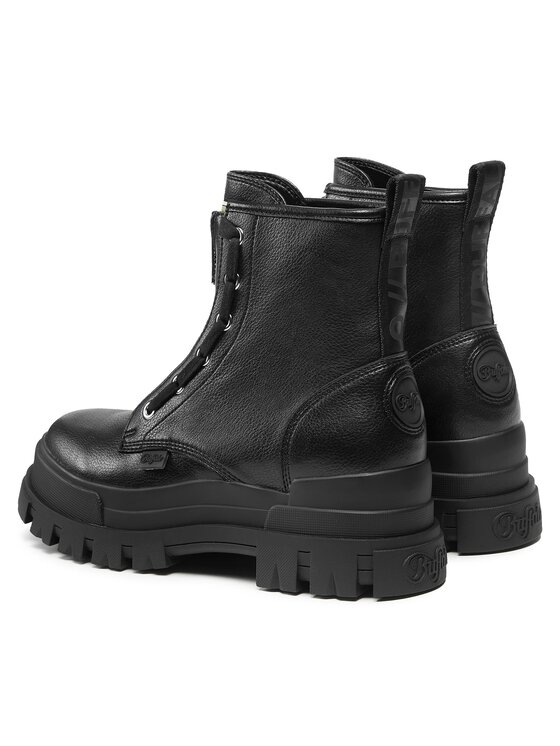 Buffalo Buffalo Μποτάκια Aspha Zip 1622070 Μαύρο
