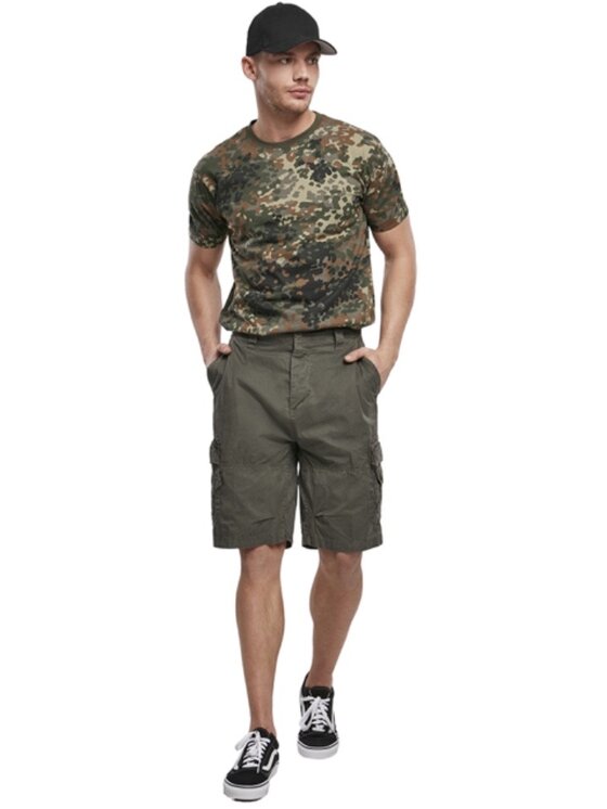 Brandit Brandit Spodnie materiałowe 2018.1.M Zielony Regular Fit