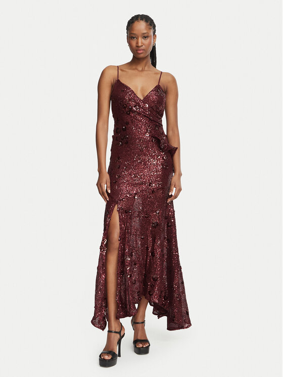 Bardot Bardot Coctailkleid Sorrel 60571DB1 Dunkelrot Regular Fit