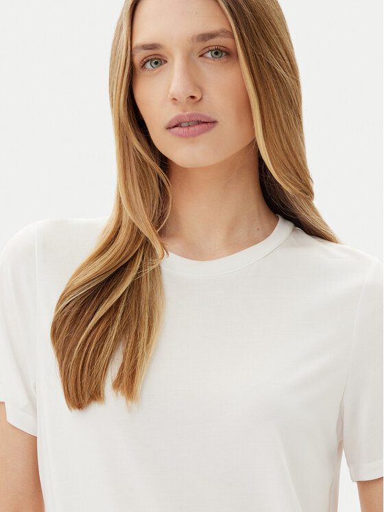 Pieces Pieces Tričko Anora 17148789 Biela Regular Fit