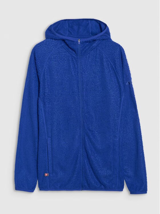 4F 4F Felpa di pile 4FWSS25TFSWF481-36S Blu Regular Fit