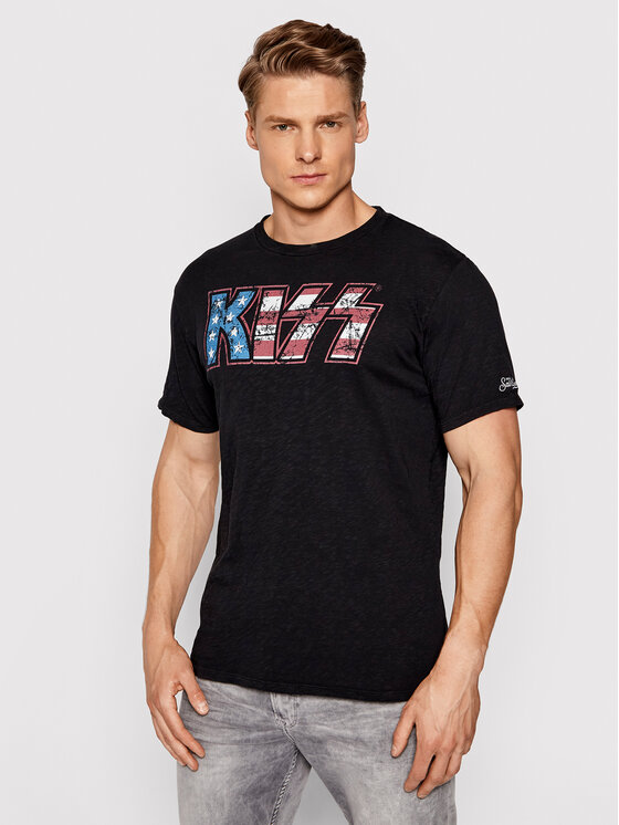 T-shirt Skylar SKY0001 KISS00 Nero Slim Fit