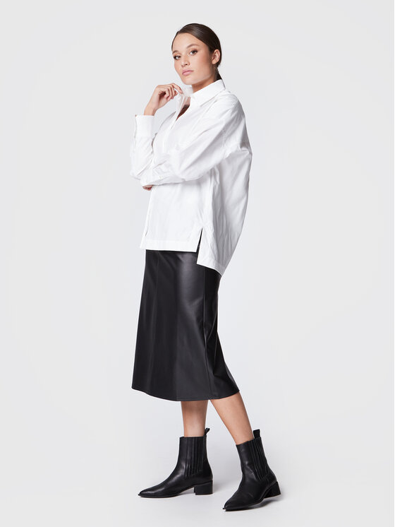 Max Mara Leisure Max Mara Leisure Tehisnahast seelik Fiuggi 37760226 Must Regular Fit