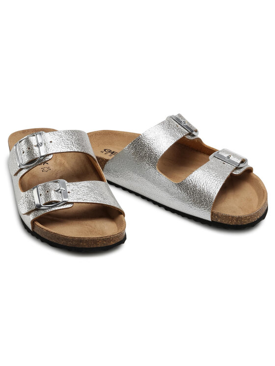 Geox Geox Klapki D Brionia A D15LSA 000CF C1007 Srebrny