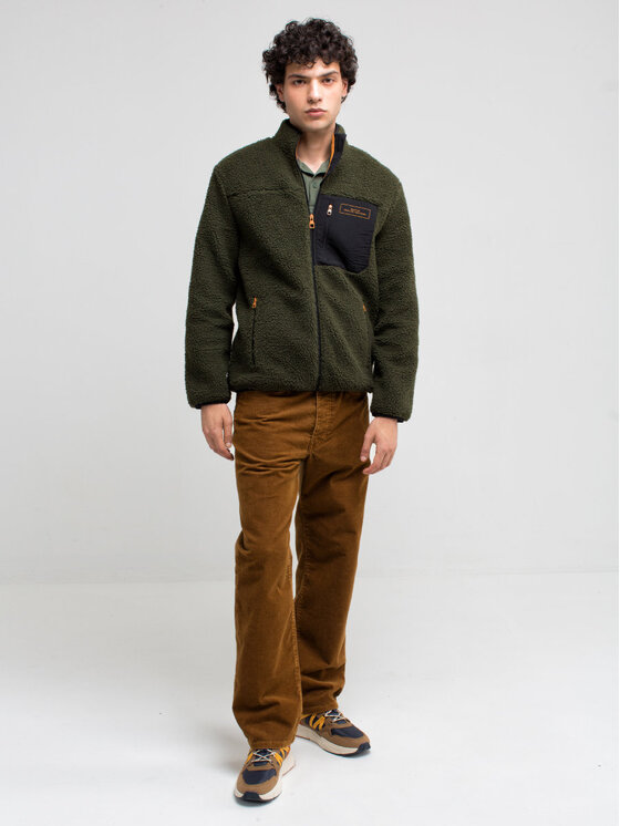 BIG STAR BIG STAR Bluza KENNEDI_303_170 Khaki Basic Fit