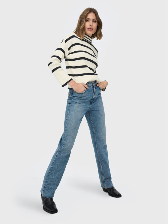 ONLY ONLY Sweter Fibi 15259096 Beżowy Regular Fit
