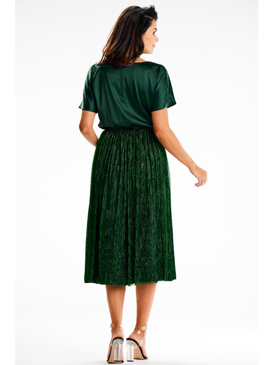 Awama Awama Abito da sera A627 Verde Basic Fit