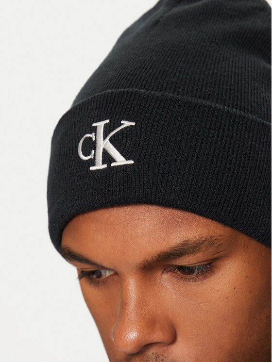 Calvin Klein Calvin Klein Шапка Monogram Embro Beanie K50K512145 Сив