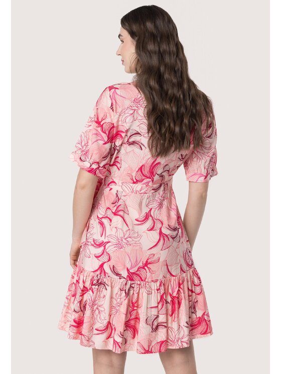 QUIOSQUE QUIOSQUE Sukienka codzienna 4UF007 Różowy Regular Fit