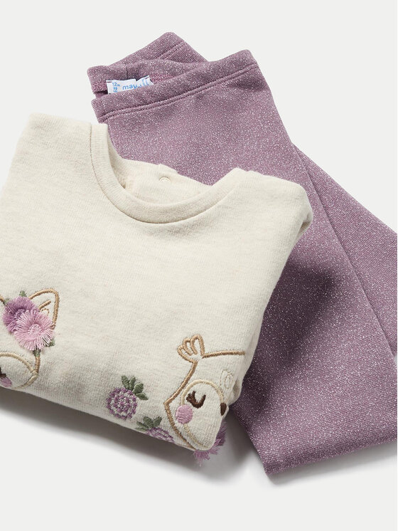 Mayoral Mayoral Set Sweatshirt und Leggings 2708 Violett Regular Fit