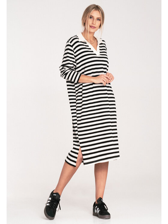 FIGL FIGL Sukienka dzianinowa M1098 Kolorowy Straight Fit