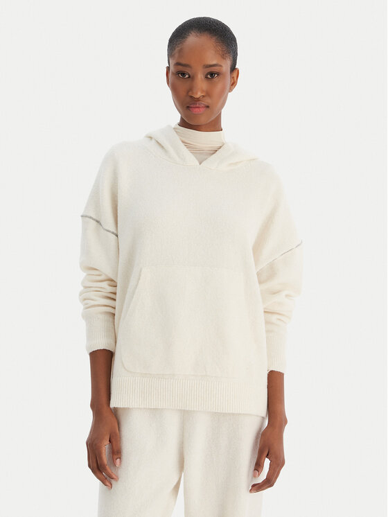 Calvin Klein Underwear Calvin Klein Underwear Sweatshirt LV00QS7568 Écru Regular Fit