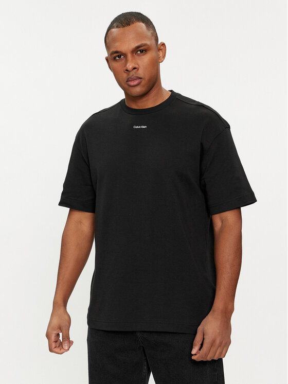 Calvin Klein Calvin Klein T-Shirt Nano Logo K10K112487 Černá Regular Fit