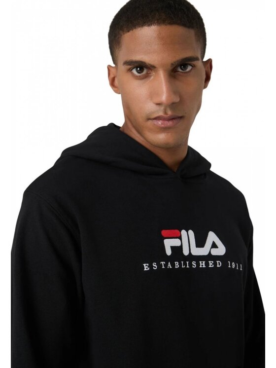 Fila Fila Mikina Valsera regular logo hoodie Černá Regular Fit