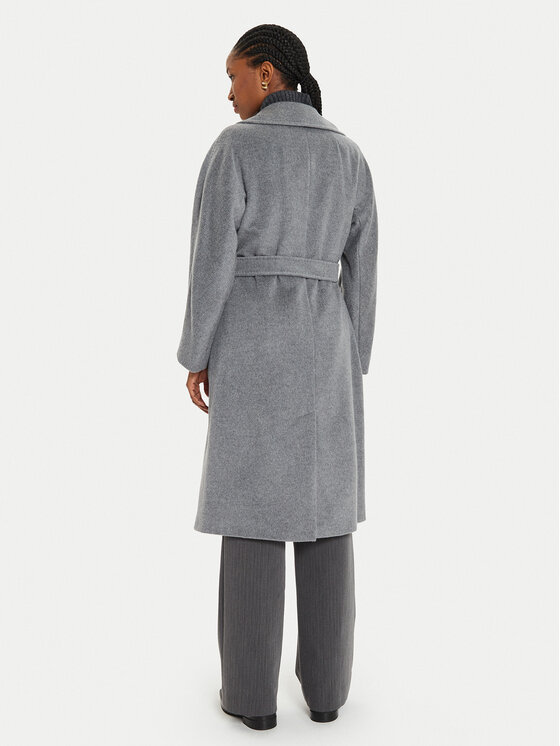 Weekend Max Mara Weekend Max Mara Palton de lână Resina 2425016092 Gri Regular Fit