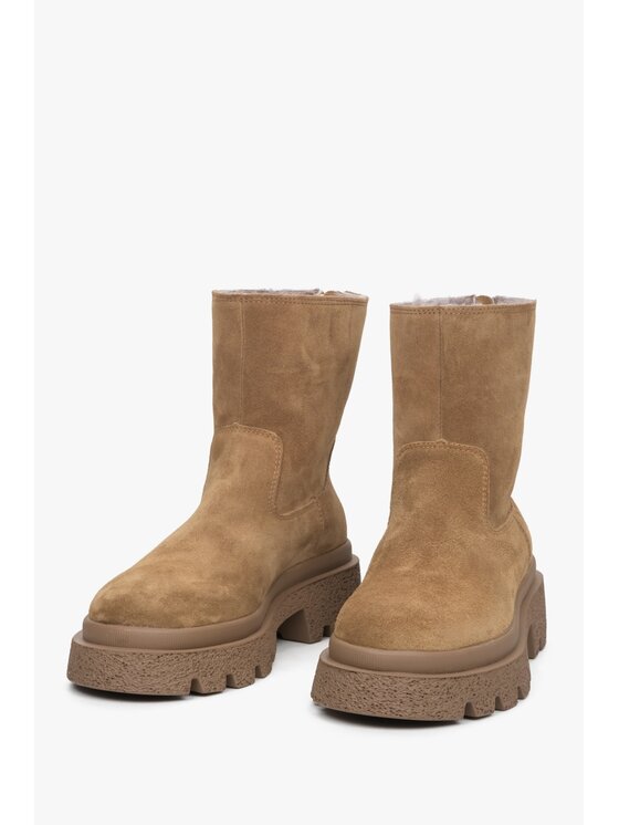 Estro Estro Μποτάκια ER00113955 Καφέ