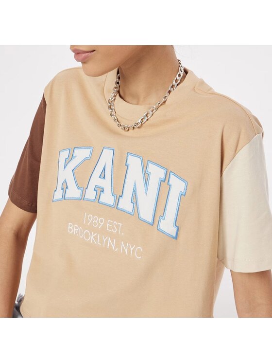 Karl Kani Karl Kani T-Shirt SERIF CROP BLOCK TEE Kolorowy Regular Fit