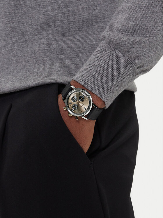 Timex Timex Ročna ura Marlin® Quartz Chronograph TW2W60300 Črna
