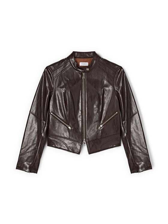 Motivi Motivi Giacca in similpelle R313Q001113N022 Marrone Regular Fit