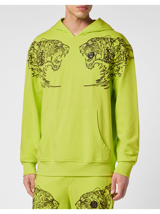 Plein Sport Plein Sport Bluza 13137 Żółty Regular Fit
