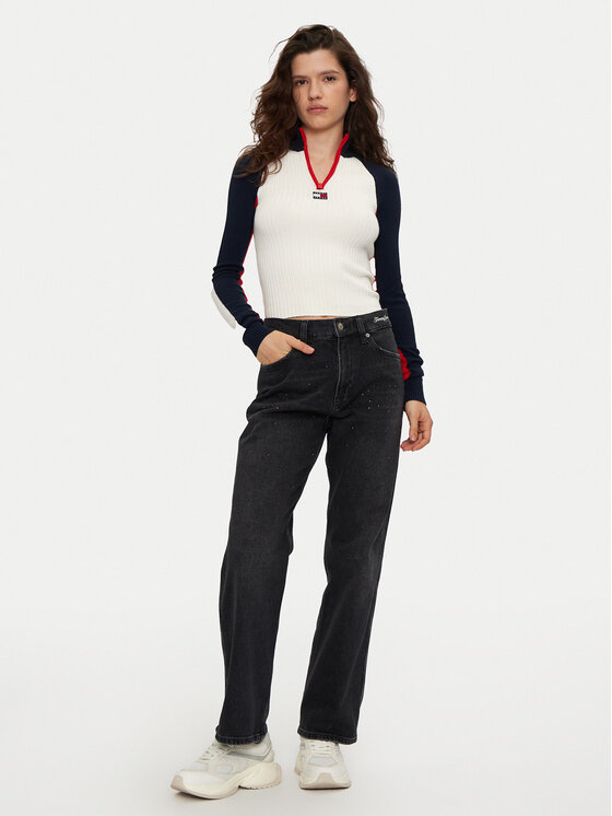 Tommy Jeans Tommy Jeans Jeansy Betsy DW0DW19739 Czarny Wide Leg
