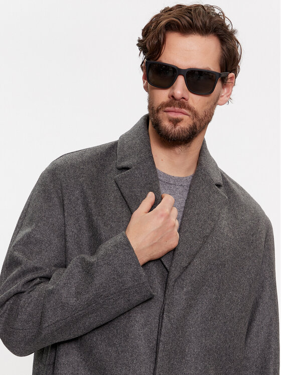 Calvin Klein Calvin Klein Vuneni kaput K10K111745 Siva Regular Fit