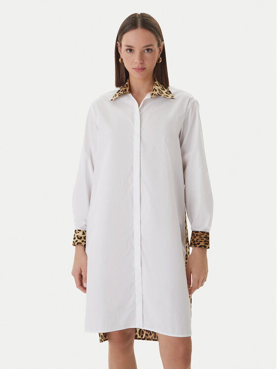 LOLA CASADEMUNT Rochie tip cămașă LS2615118 Écru Loose Fit