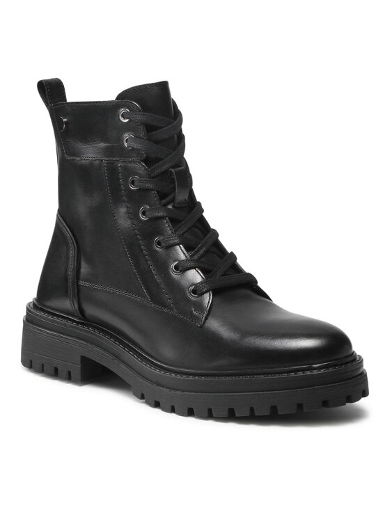 Geox Geox Schnürstiefeletten D Iridea C D16HRC 00043 C9999 Schwarz
