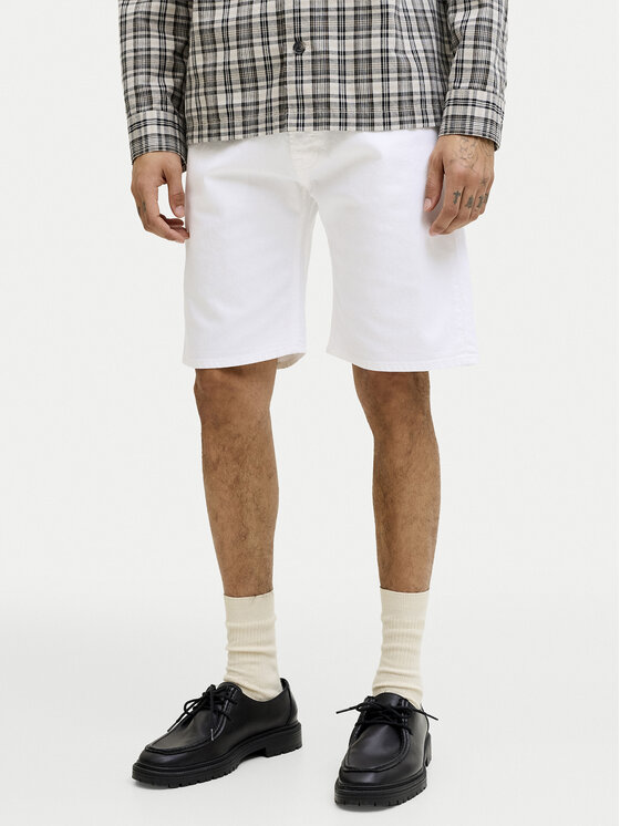 Jack & Jones Jack & Jones Šortky z materiálu Rick Original 12290839 Bílá Regular Fit