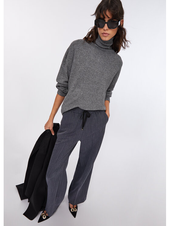 Liu Jo Liu Jo Pantalone da abito CF5339T054AC3781 Celeste Regular Fit